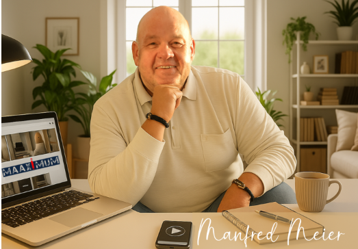 Manfred Meier am Schreibtisch